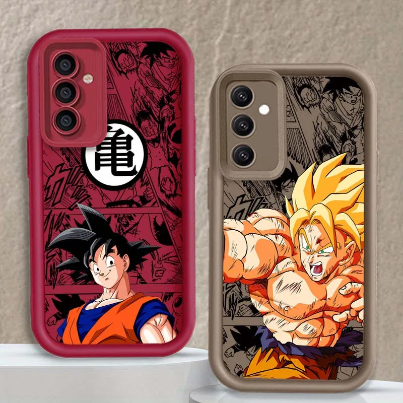 D-Dragon Ball Saiyans Anime para Samsung A71 A56 A55 A54 A53 A51 A35 A32 A31 A16 A15 A06 funda de teléfono con escalera ocular - imagen 2