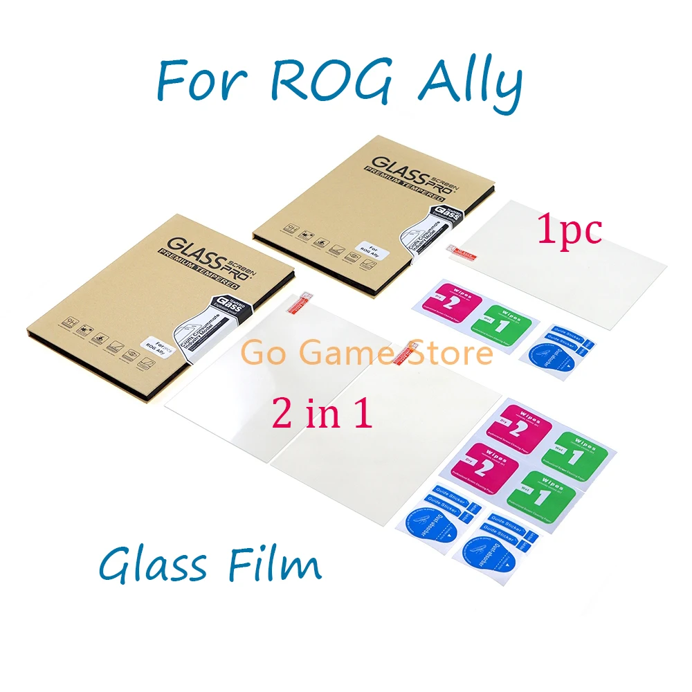 15 Uds para consola de juegos Asus ROG Ally película protectora de pantalla de vidrio templado antiarañazos 9H con paquete