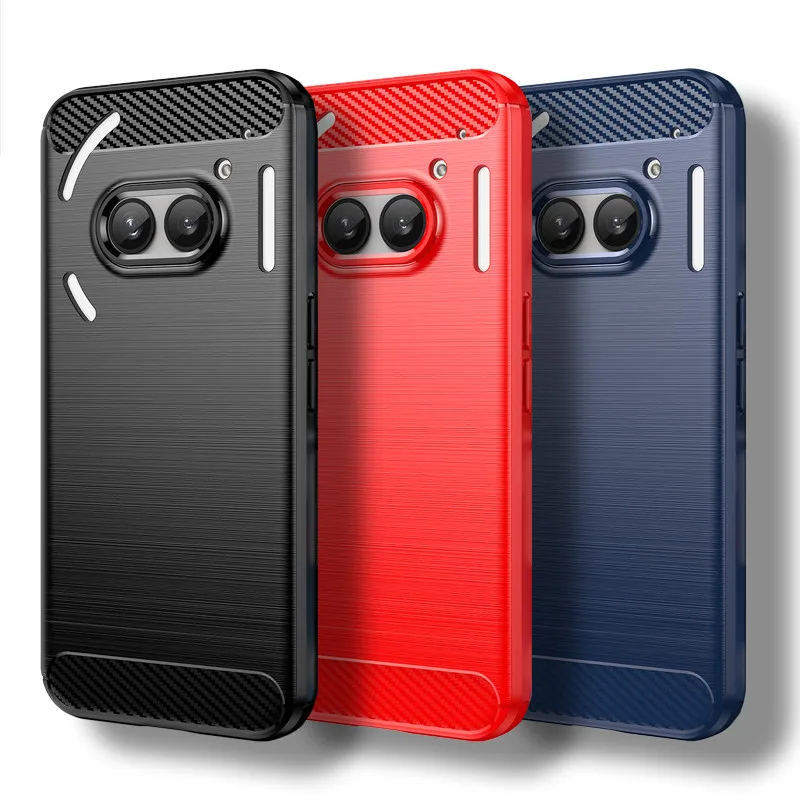 Para nada teléfono 2a funda para nada teléfono 2a funda de 6,7 pulgadas fibra de carbono a prueba de golpes parachoques de silicona para nada teléfono 2a - imagen 2
