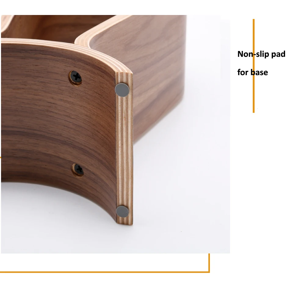 HKXA Soporte Auriculares Nogal para Gaming y Escritorio - imagen 2