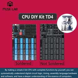 TD4 Kit de CPU de 4 bits de código abierto para montar