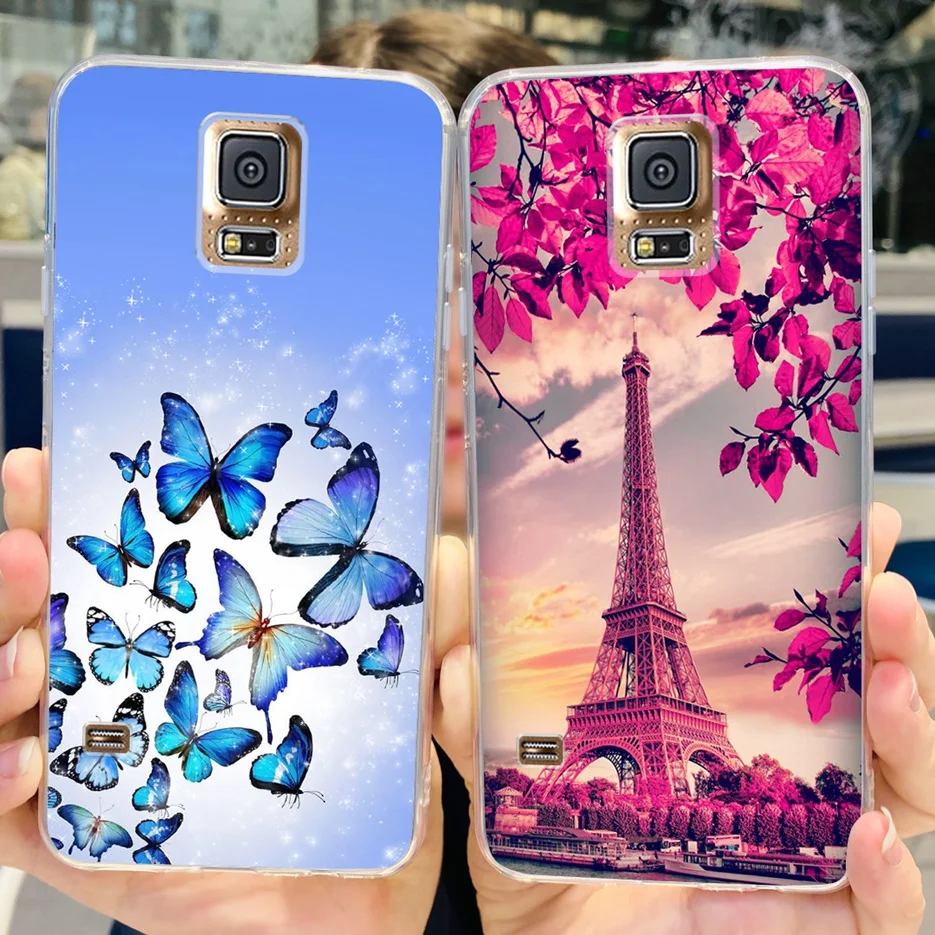 Para Samsung Galaxy S5 funda G900F G900I G900M G900A G900T Linda funda pintada suave TPU funda de teléfono para Samsung S5 S 5 GalaxyS5 bolsas - imagen 3