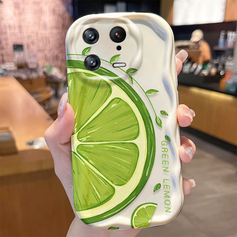 Funda Lemon Wave para Xiaomi Mi 15 14 Ultra 14T 13 Lite 12 Pro 12S 12X 11i 5G POCO X7 X6 X5 X4 GT X3 NFC F6 F5 F3 M6 Plus - imagen 3