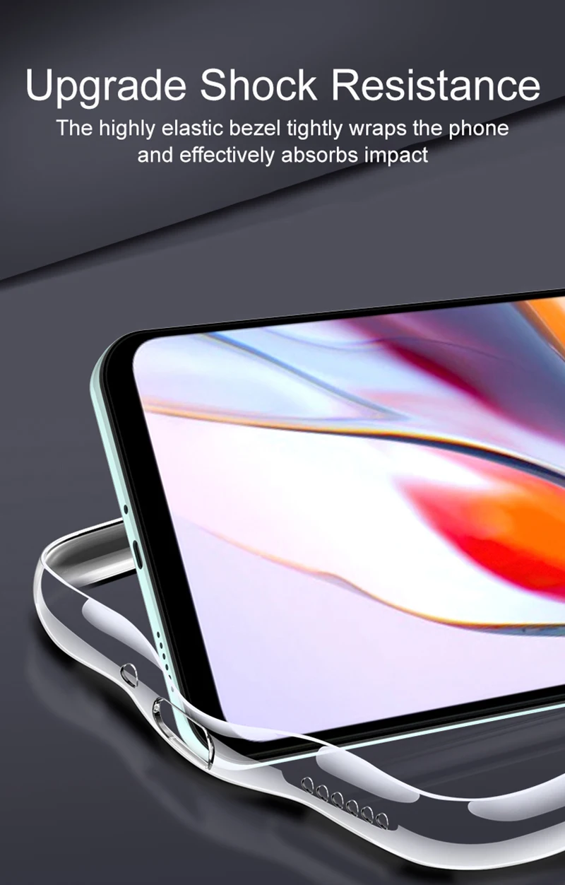 Funda ultrafina de silicona transparente para Xiaomi Redmi 12 12C, funda trasera suave de velocidad Redmi Note 12 Turbo 12S 12T 12R Pro Plus - imagen 4