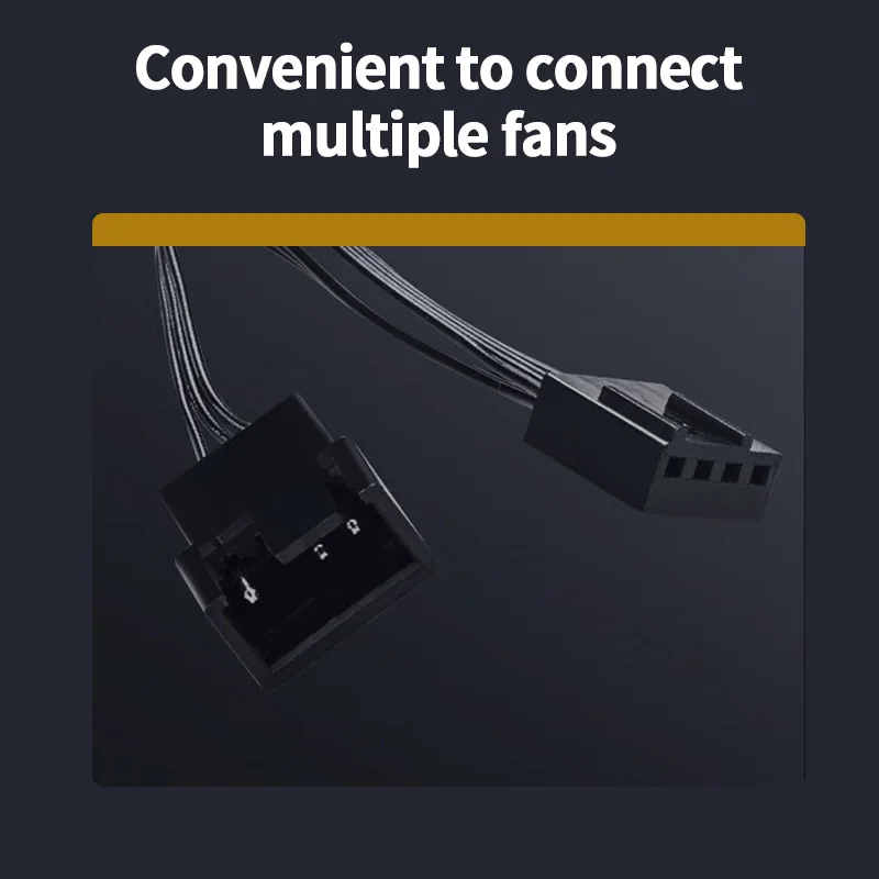 ID-COOLING XF-120-K Simplicidad Eficiencia PC Gamer Ventilador con cubierta de computadora 12V 4Pin PWM Ajuste de velocidad Ventilador de enfriamiento serializable - imagen 4