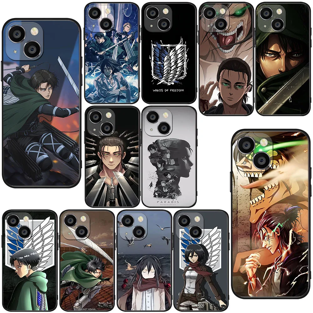 Funda blanda BK-2 Attack on Titan para Xiaomi Redmi Note 10 11 12S 13 13R 14 14S Pro Plus