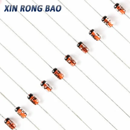 100 piezas 1/2W DO-35 BZX55C3V3 4V7 5V1 6V2 6V8 7V5 8V2 9V1 10V 11V 12V 13V 15V 18V 24V 30V 3,3/4,7/5,1/6,8 diodo Zener, 7,5/8,2/9,1 V