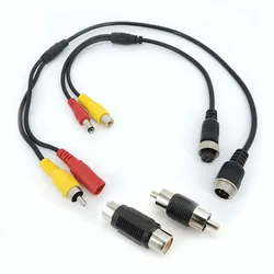 Cable Adaptador M12 Aviación 4 Pines Macho-Hembra