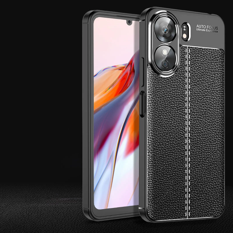 Funda de cuero suave a prueba de golpes para Xiaomi Poco C65, cubierta trasera para teléfono, TPU - imagen 5