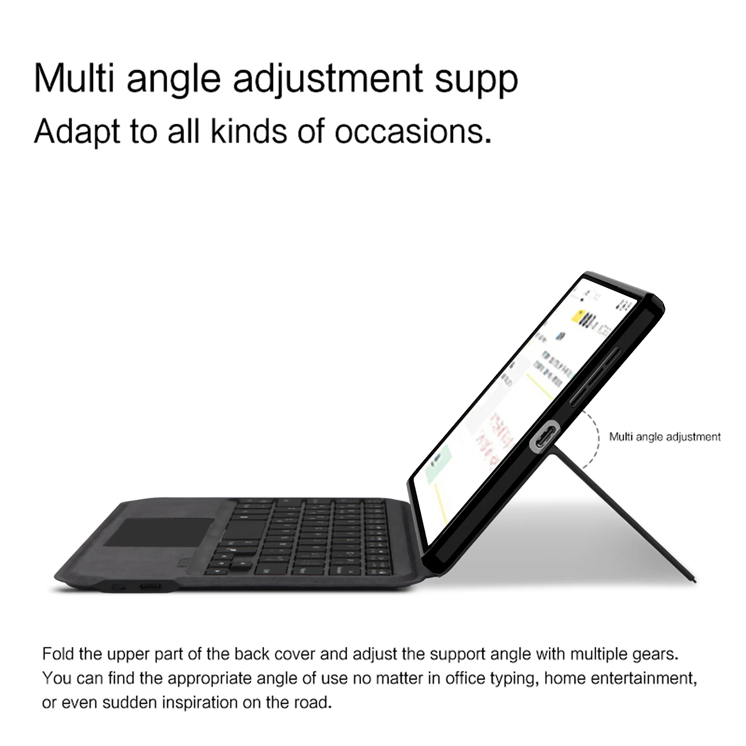 Teclado mágico para Lenovo Legion Y700 4. ° 3. a 2. a 1a generación, tableta para juegos de 8,8 pulgadas, funda inteligente, teclado táctil inalámbrico - imagen 5