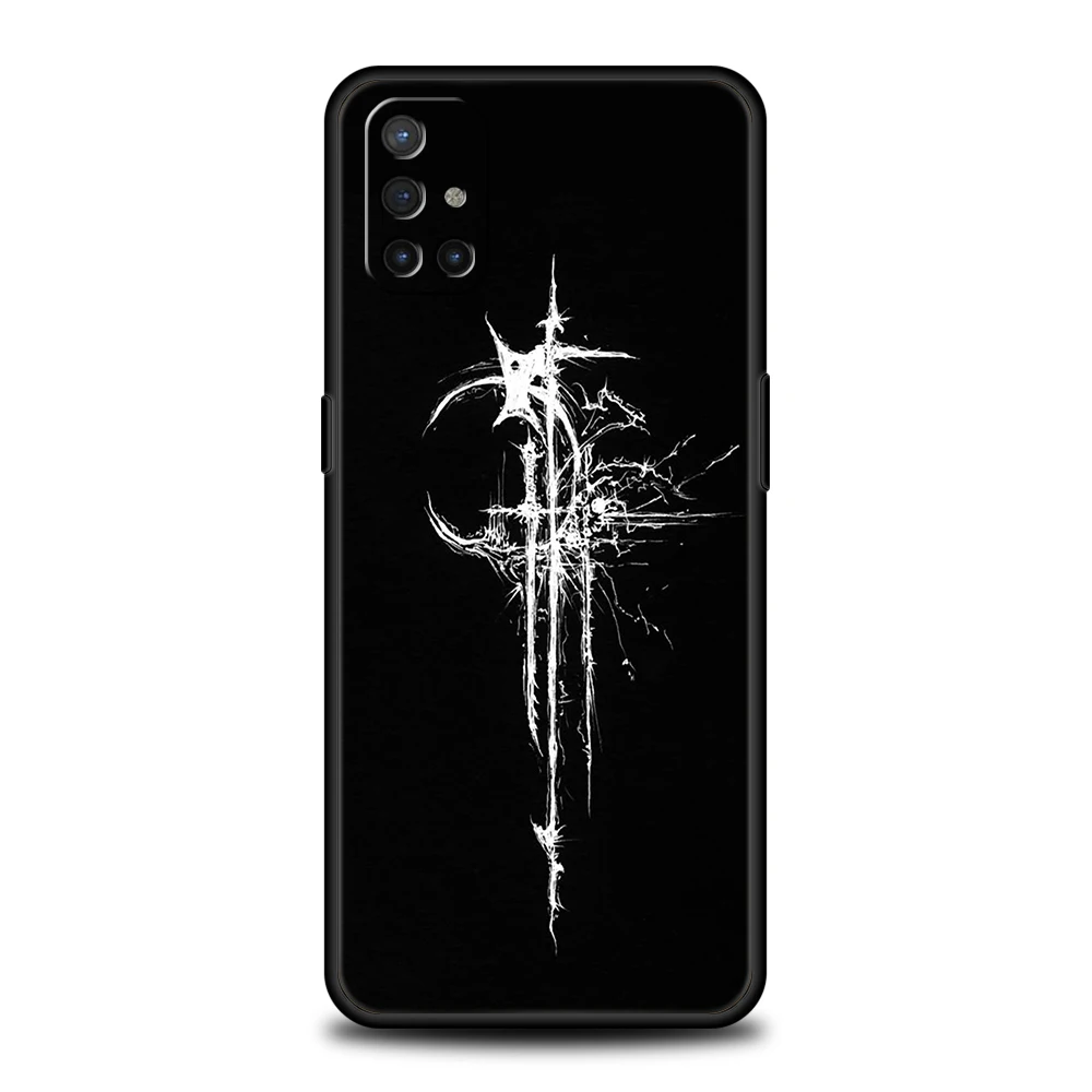 Funda de teléfono para OnePlus 13 12 11 10 9 Pro 9T 13R 12R 10R 9RT 10T 8T 8 Nord 2T CE 2 3 5G N200 N30 cubierta Cyber Sigil línea cruzada - imagen 2