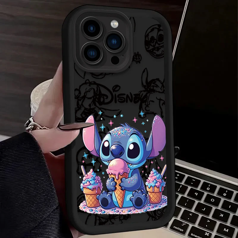 Funda de teléfono Y2K con bonitos dibujos de Stitch para Xiaomi Redmi Note 9 9S 10 10C 11 12 12C 13 13C 14C A3 K30 K40 K50 Pro Plus 4G 5G - imagen 3