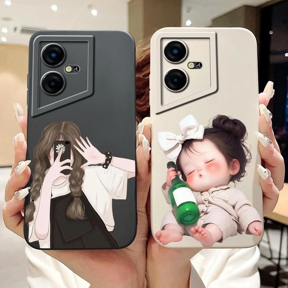 Para Tecno Pova Neo 3 funda LH6n moda caramelo pintado cubierta suave TPU funda de teléfono para Tecno Pova 3 LF7n PovaNeo 3 funda trasera Fundas - imagen 5