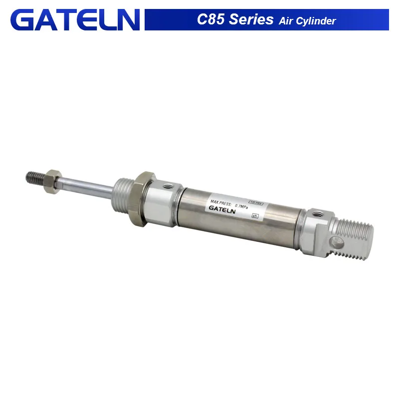CD85N diámetro 8 10 12 16 20 25mm carrera 10-200mm cilindro neumático C85 cilindro de aire estándar doble acción varilla única