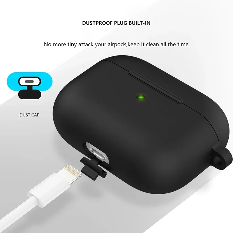 Funda de silicona para auriculares AirPods 1/2, funda para auriculares inalámbricos, funda para Airpods pro2 con funda - imagen 2