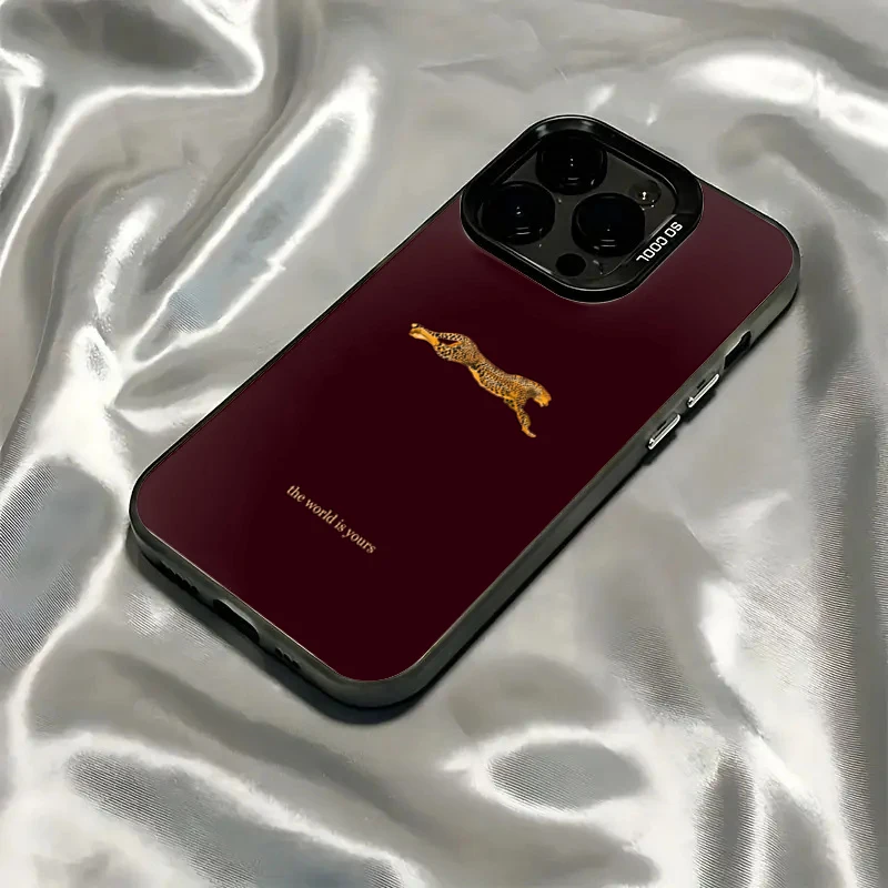 Funda de teléfono con diseño de leopardo para Samsung Galaxy S25 Ultra S24Ultra S23 FE S22 S 25 A56 A55 A16 A15 A35 A36 - imagen 2