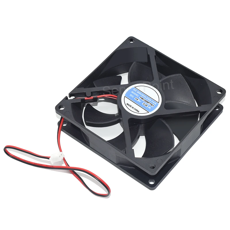 Original para YM1209PTB1 DC 12V 0.25A 92x92x25mm ventilador de refrigeración de servidor de 2 cables