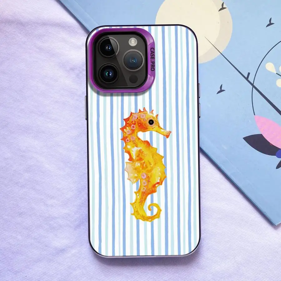 Marinc Life Crabs Lobsters Cool Back Funda de teléfono para iPhone 16e 17Air 13 14 15 Plus 16 17 Pro Max XS 12 XR 11 - imagen 2