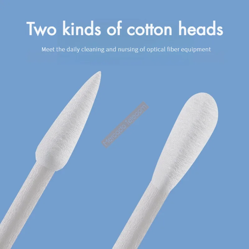 25 unids/bolsa SC FC LC MU ST varillas de limpieza de fibra óptica varilla 2, MM 2,6 MM conector de fibra óptica limpiador hisopo de algodón - imagen 3