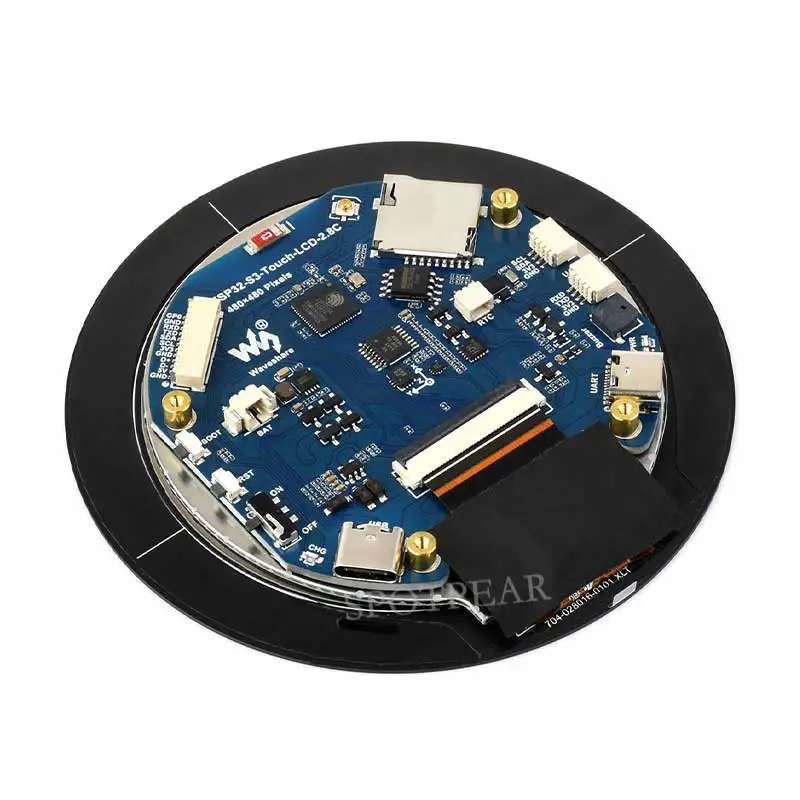 ESP32 S3 pantalla táctil de 2,8 pulgadas pantalla LCD redonda Sensor QMI8658/SD/MP3 Audio/Puerto de batería LVGL/HMI para Arduino - imagen 5