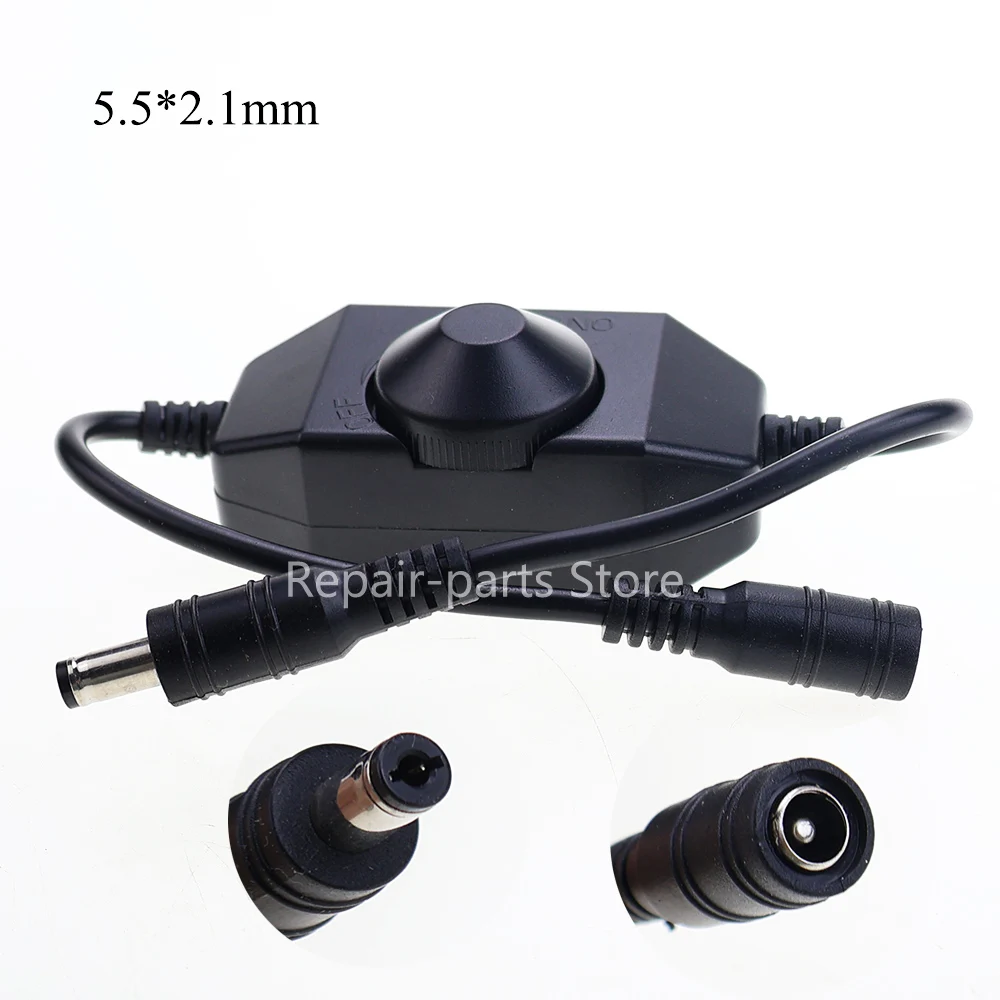 JCD-interruptor atenuador de perilla LED, cable de extensión USB hembra a macho de 5V CC con controlador giratorio, blanco y negro para tiras de luces LED - imagen 5