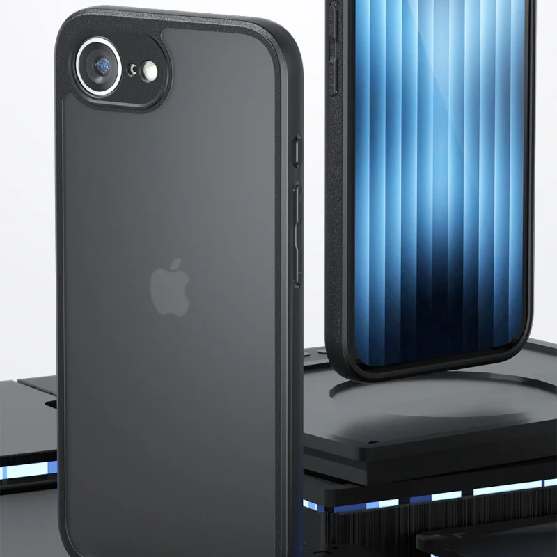 Para iPhone 16e Funda iPhone 16e Funda Coque teléfono parachoques trasero mate transparente a prueba de golpes transparente TPU borde Funda de teléfono iPhone 16e - imagen 2