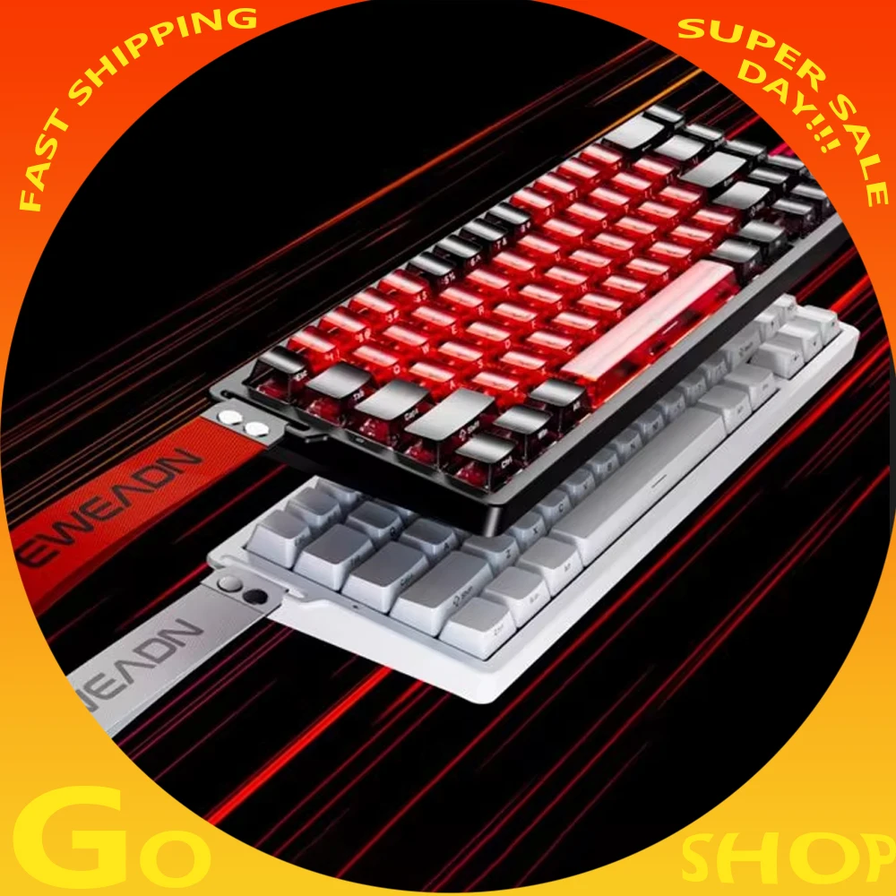 EWEADN Zap68 serie Tri modo 8K retorno 128K velocidad de escaneo 0.125ms latencia eje magnético Teclado mecánico regalos de personalización