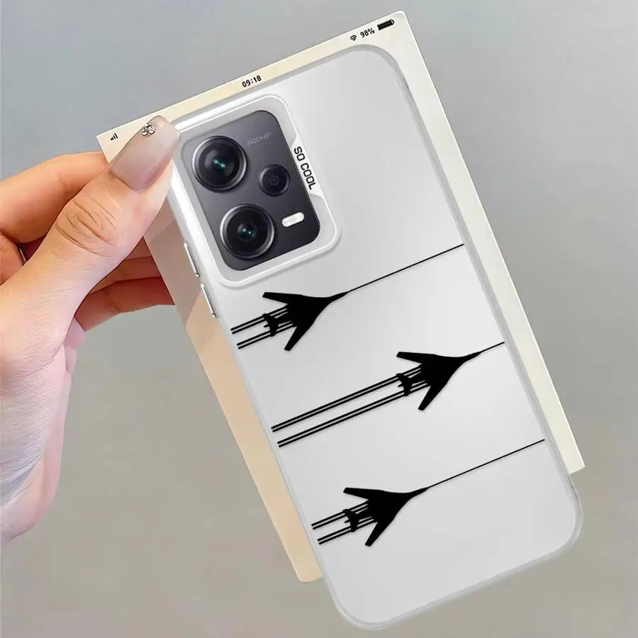 Funda para Xiaomi Redmi Note 10 11 Pro 12 13 14 Pro Plus 10s 11s cubierta suave pareja avión Cool - imagen 4