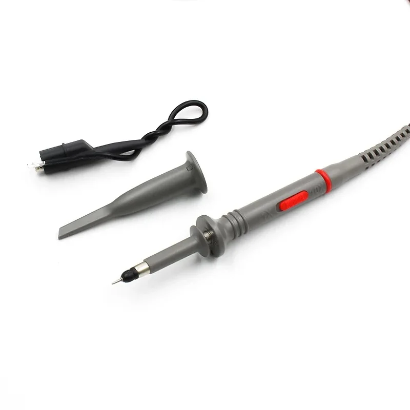 2 uds 1 par 1,2 M P6100 BNC sonda de osciloscopio DC-100MHz analizador de alcance sonda de pinza de cocodrilo 100MHz 1X 10X Cable de cables de prueba Mayitr - imagen 3