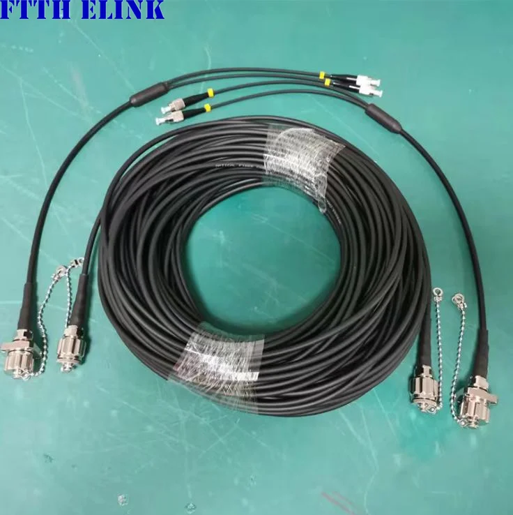 Cable de conexión blindado SM 2 núcleos ODC-ODC 5,0mm TPU 1m3m5m10m15m20m30m40m50m cable óptico de campo impermeable 2C puente exterior 2 fibra - imagen 3