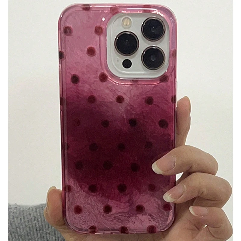 Funda de teléfono con patrón de vórtice y puntos circulares con purpurina degradada bonita para iPhone 16 15 14 13 12 11 Pro Max XS XR X 7 8 Plus, funda suave - imagen 5