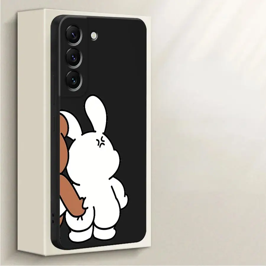 Funda blanda para Samsung Galaxy A34 A24 A36 A26 A15 A35 A51 A11 A12 A22 A52 A13 A14 A16 Estilo de pareja pellizco mutuo - imagen 4