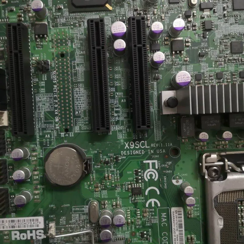 Placa base UATX de servidor unidireccional X9SCL LGA 1155 Intel C202 Xeon E3-1200 v2 Series 2/3a generación Core i3 DDR3 PCI-E3.0