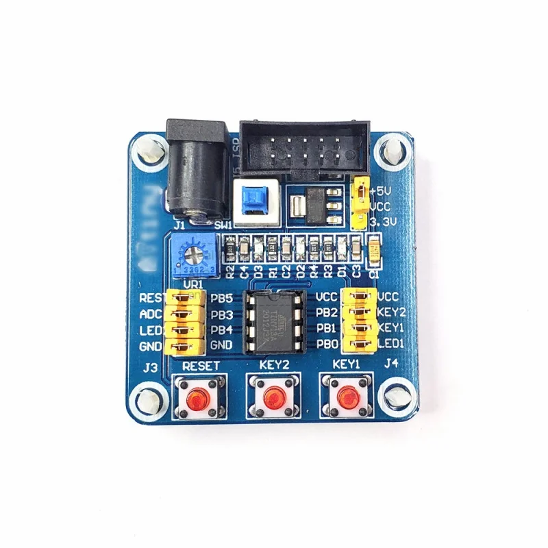 Módulo de placa de desarrollo Attiny13 AVR, placa de experimentos de aprendizaje, placas de prueba de desarrollo con Cable de alimentación USB para Attiny 13 AVR - imagen 3