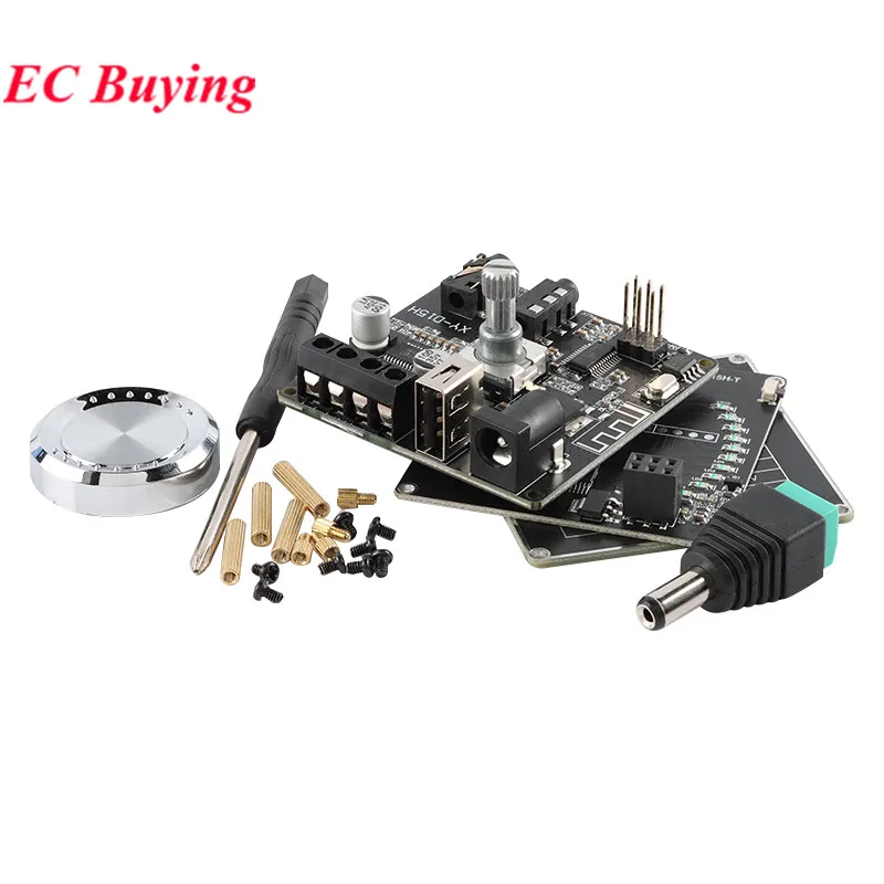 XY-D15H 10W 15W 20W DC 8-24V 3A estéreo BT Ble AUX U disco amplificador de Audio Digital módulo de placa espectro de volumen luz de ritmo musical - imagen 5