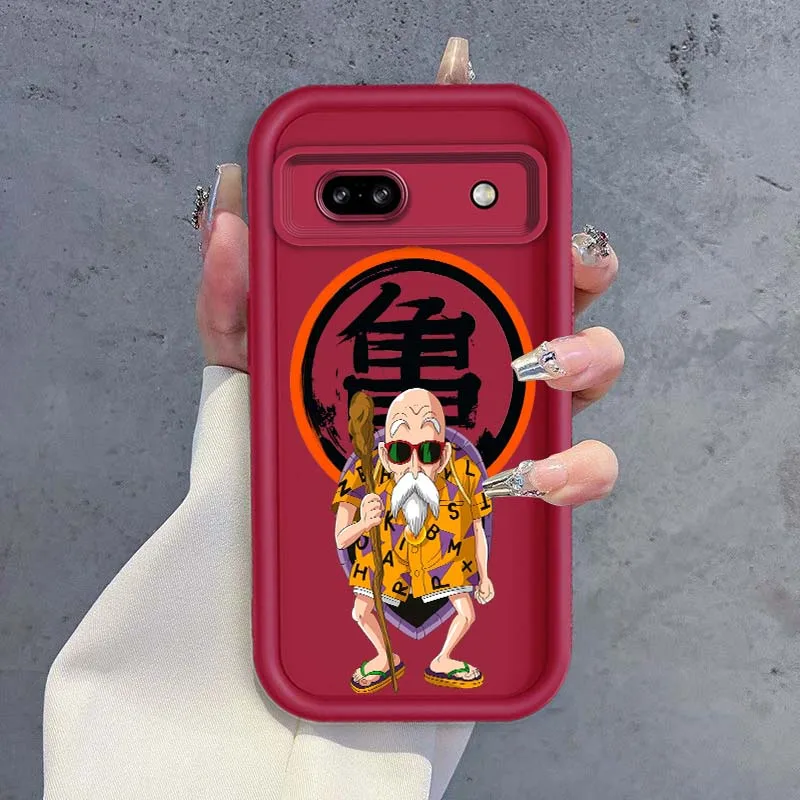 D-Dragon Ball Anime Master Roshi funda para Google Pixel 9 8 7 8A 7A Pro XL funda de teléfono con escalera de ojos - imagen 5
