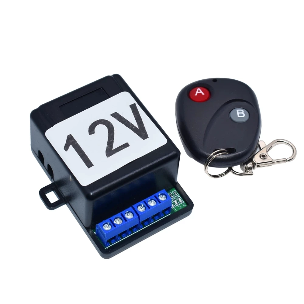 433M Universal Wireless Remote Control Switch Electric Access Control DC 5V 12V 1 Way 2 Way Relay Receiver Module + Transmitter - imagen 3