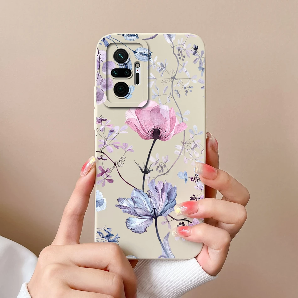 Funda de silicona líquida para teléfono Redmi Note 10 Pro Max, cubierta completa anticaída, parachoques para Xiaomi Redmi Note 10 Pro Max - imagen 4