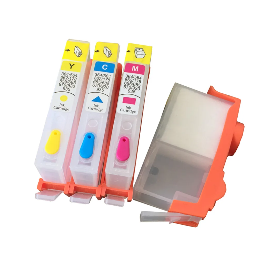 Vilaxh-cartucho de tinta recargable para impresora HP, recambio para impresora HP 364 xl Photosmart 5510, 5511, 5512, 5514, 5515, 5520, 5522, 6510, 6515, 364xl - imagen 4
