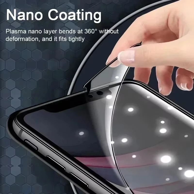 Protectores de pantalla de privacidad de cerámica mate para iPhone 16 17 Pro Max 15 14 13 12 11 17 Air 8 6 7 Plus X XS Xs Max SE2 vidrio templado - imagen 4