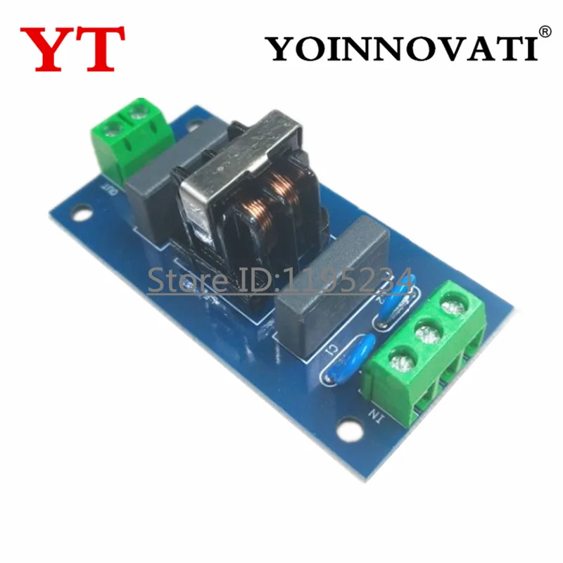 Filtro EMI de 20V, enchufe de filtro de refuerzo de sonido, módulo de filtro EMI 2A, placa de alimentación, filtro afilado de elevación de sonido, filtro de potencia - imagen 2