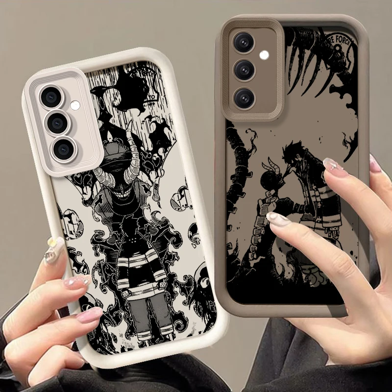 Funda de teléfono de Anime Fire Force para Redmi Note 13, 12, 11, 10, 9 Pro Plus, 5G, POCO F3, F4, F5, X3, X4, X5, GT