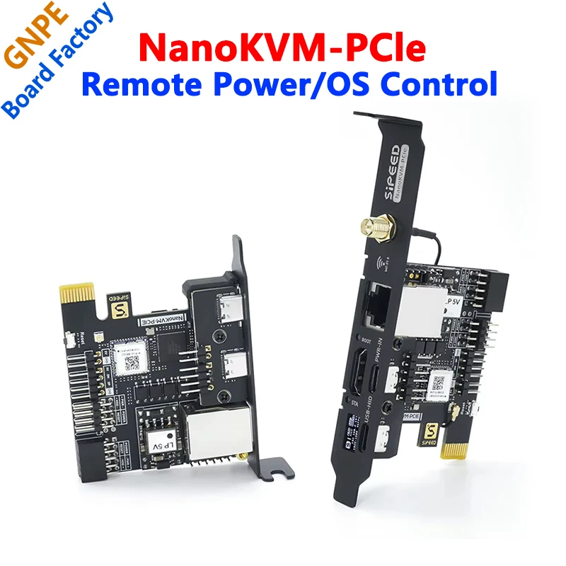NanoKVM-PCIe Control remoto/alimentación/Servidor de mantenimiento de escritorio UART HDMI USB RISC-V para PiKVM Sipeed