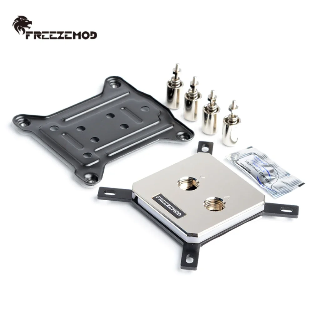 FREEZEMOD CPU bloque de agua para Intel LGA 115X 20XX procesador de cobre disipador de calor Metal RGB Arco Iris iluminación enfriador PC INTEL-JB3TR - imagen 4