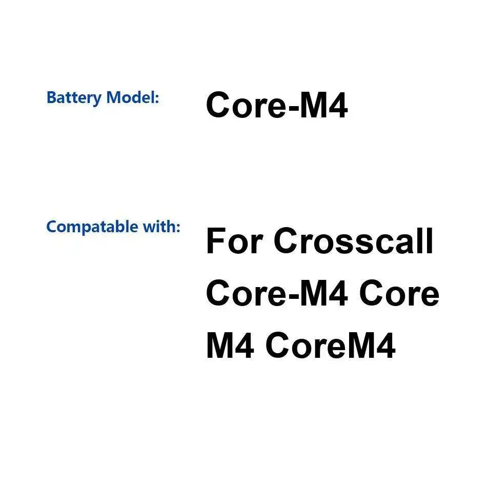 3000Mah para Crosscall Core M4 Core-M4 batería segura para teléfono móvil reemplazo Premium