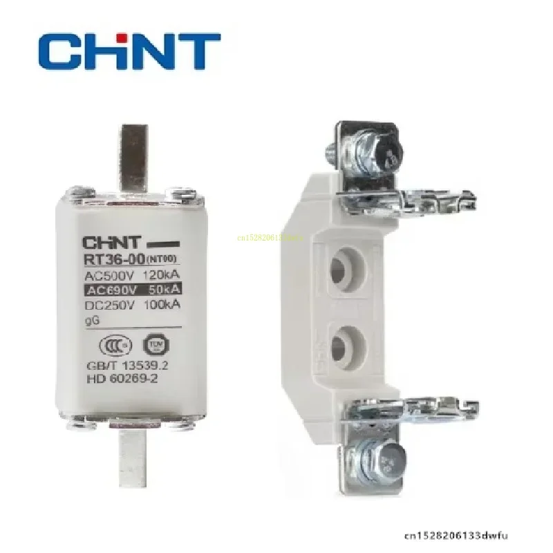 CHINT Fusible Core RT36-00 NT00 RT36-1 RT36-2 RT36-3 355A 400A 500A 630A 125A 160A 200A 250A 300A NT1 NT2 NT3 Base de resistencia cerámica - imagen 2