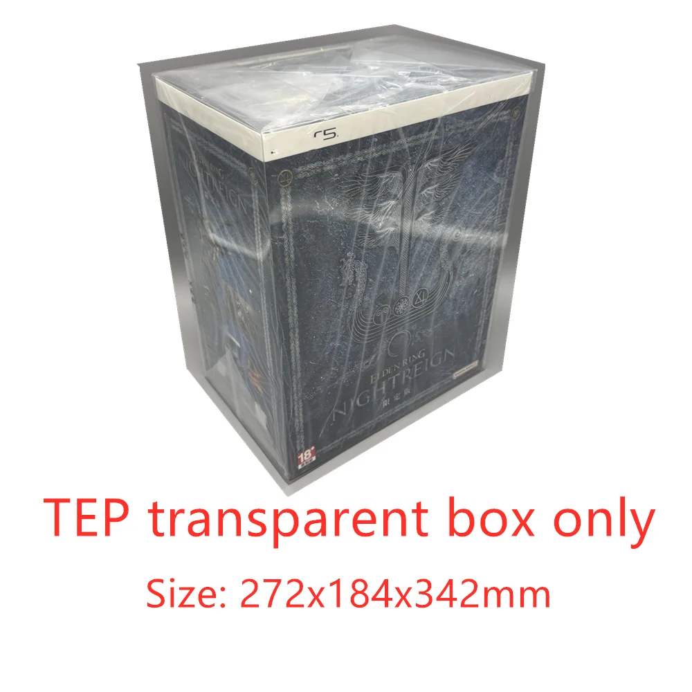 Protector de caja transparente para ELDEN RING NIGHTREIGN/Sony PlayStation 5, cajas de recolección, almacenamiento TEP, carcasa de juego, estuche de exposición transparente