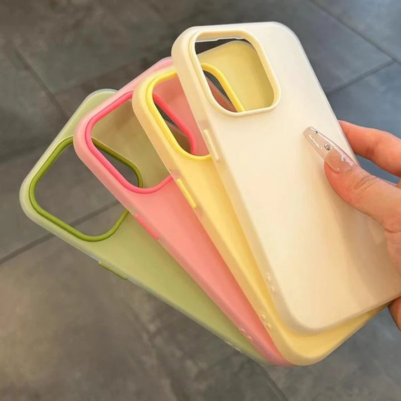Funda de teléfono transparente mate suave para IPhone 17 16 15 14 13 12 11 Pro Max Air 16E 7 8 Plus X Xs Max XR SE cubierta a prueba de golpes - imagen 5