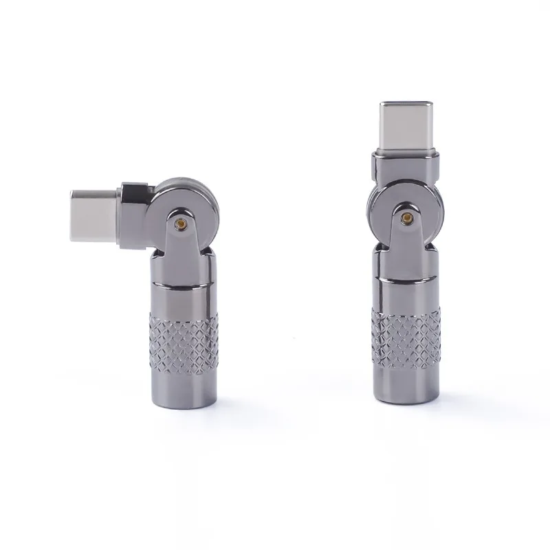 Adaptador USB tipo C, convertidor de conector hembra tipo C macho a Micro USB giratorio de 180 grados para Cable de datos de cargador Xiaomi Samsung - imagen 5