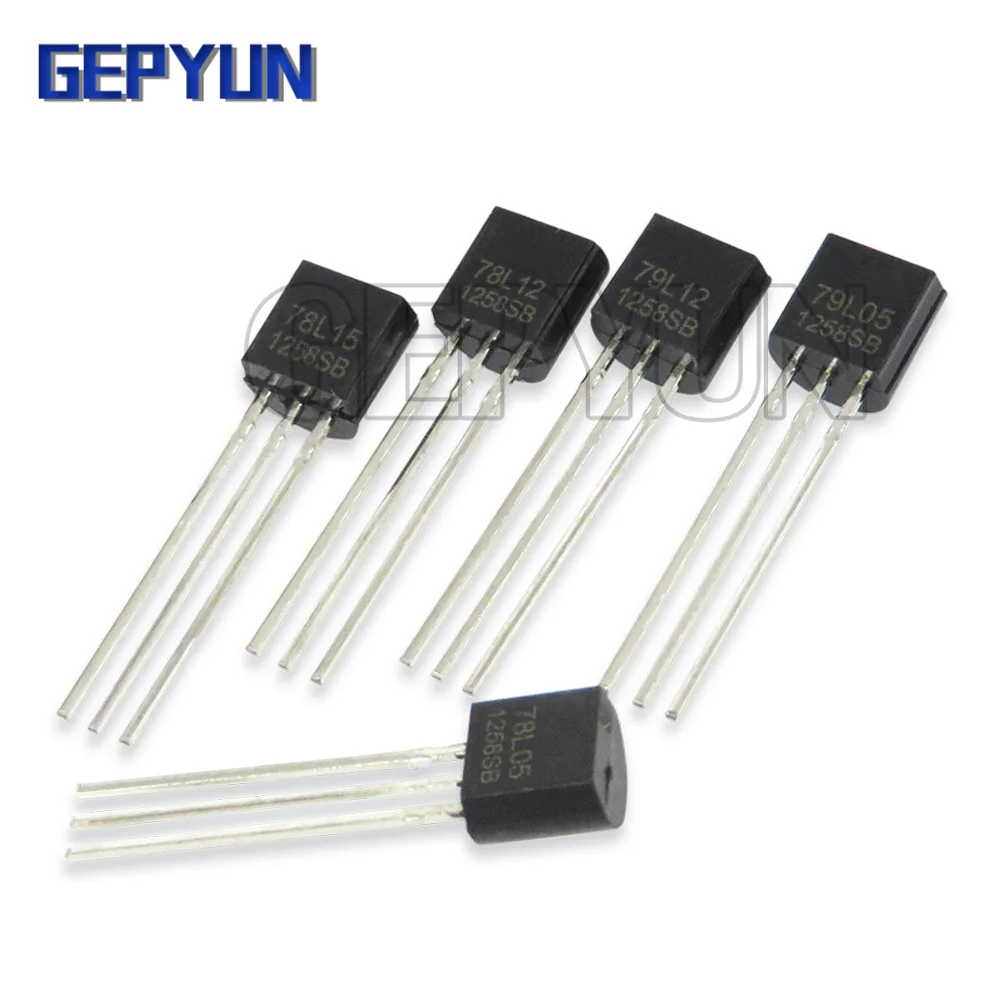 Gepyun-piezas de TRANSISTOR, 78L05, 78L06, 78L09, 78L12, 78L15, hjxrghal TO-92, 78L33, 79L05, 79L12, 79L15, TO92, 50 unidades